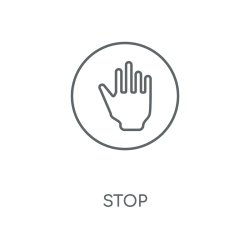 Main qui dit stop à une consommation insensée