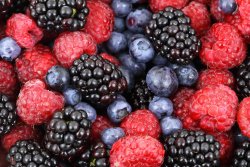 Baies et fruits rouges remplis de micronutriments