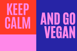 Affiche Keep Calm and Go Vegan